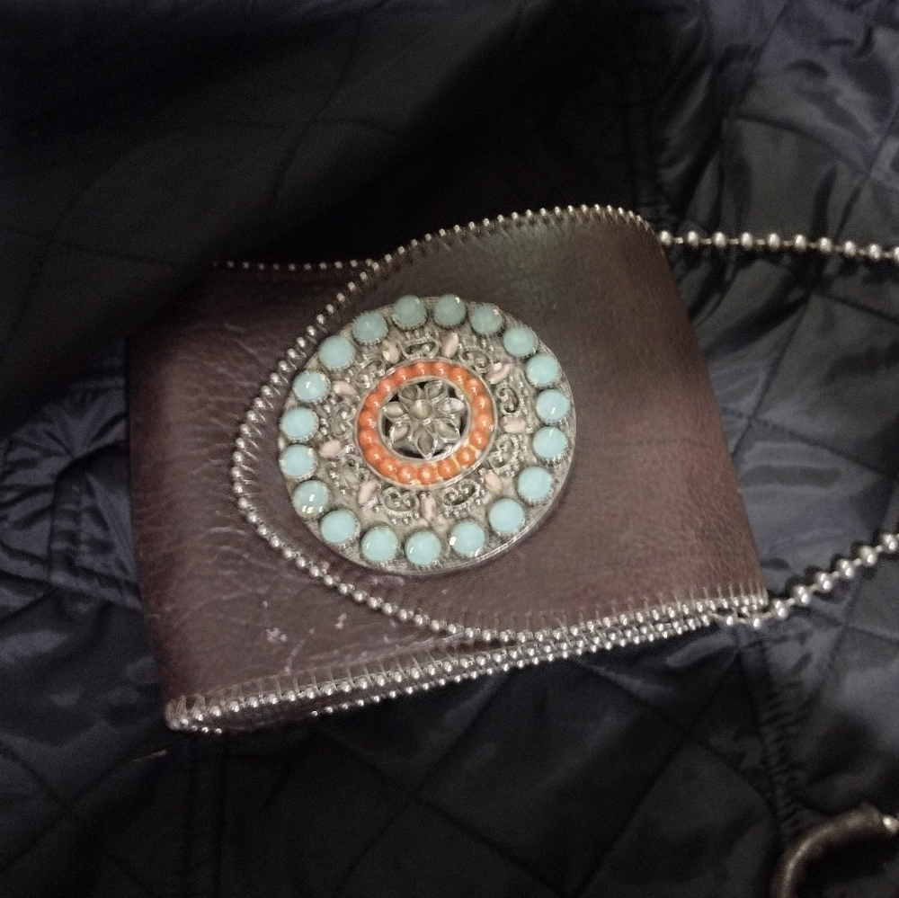 Leatherock mini crossbody purse